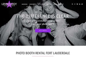 South Florida Photo Booth Website Image With Happy People