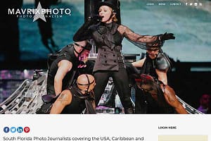 South Florida Photo Journalist Website Image With Madonna