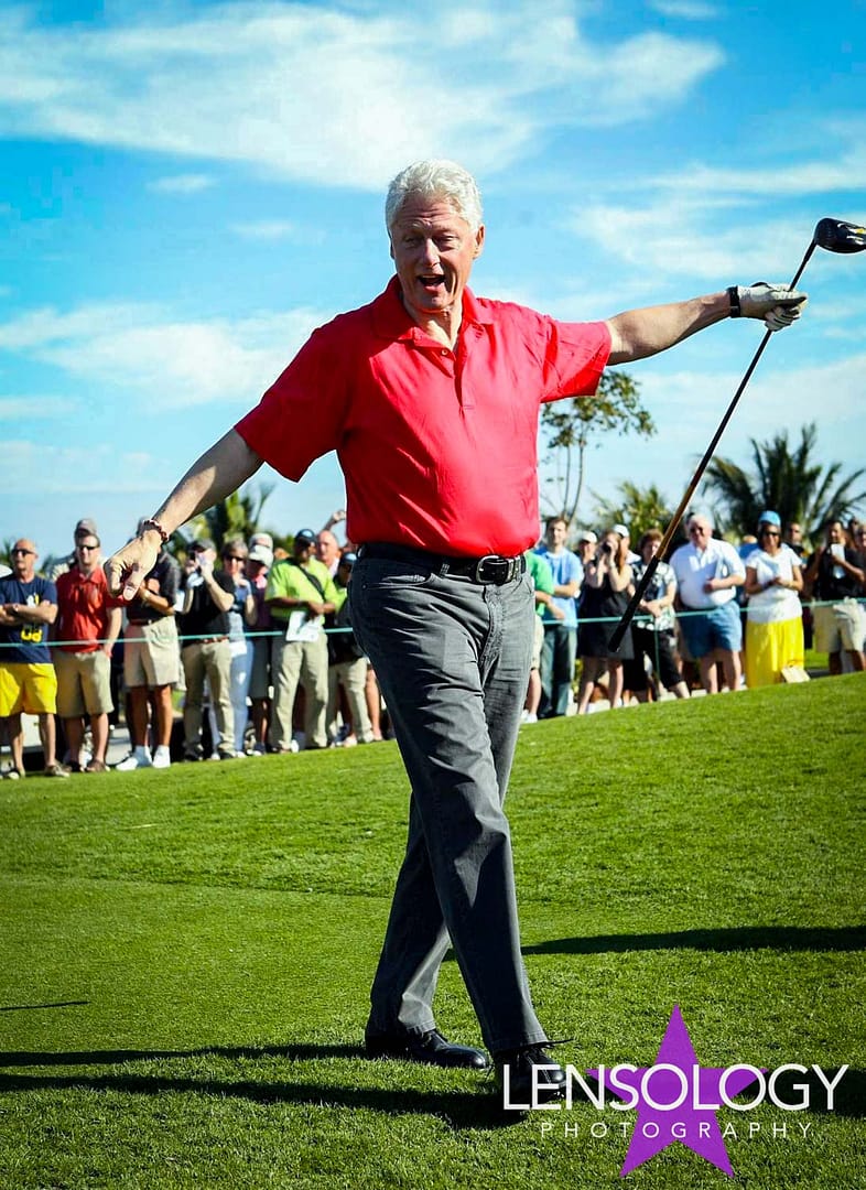 LENSOLOGY.NET - President Bill Clinton plays at The Michael Jordan Celebrity Invitational golf tournament held at the luxurious One and Only Ocean Club Golf Course on Paradise Island. Bahamas.
All images are copyright of Lensology.net
Email: info@lensology.net
www.lensology.net
