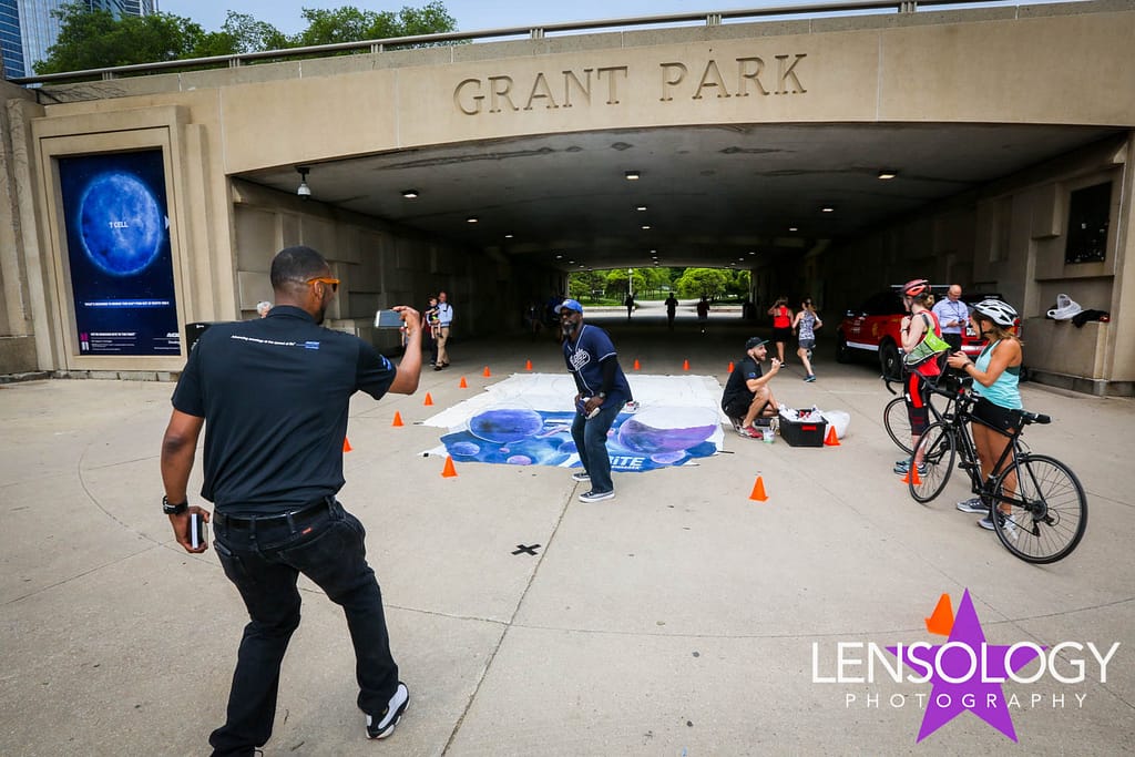 EMC Amgen BiTE chalk art ASCO online fundraiser Day One