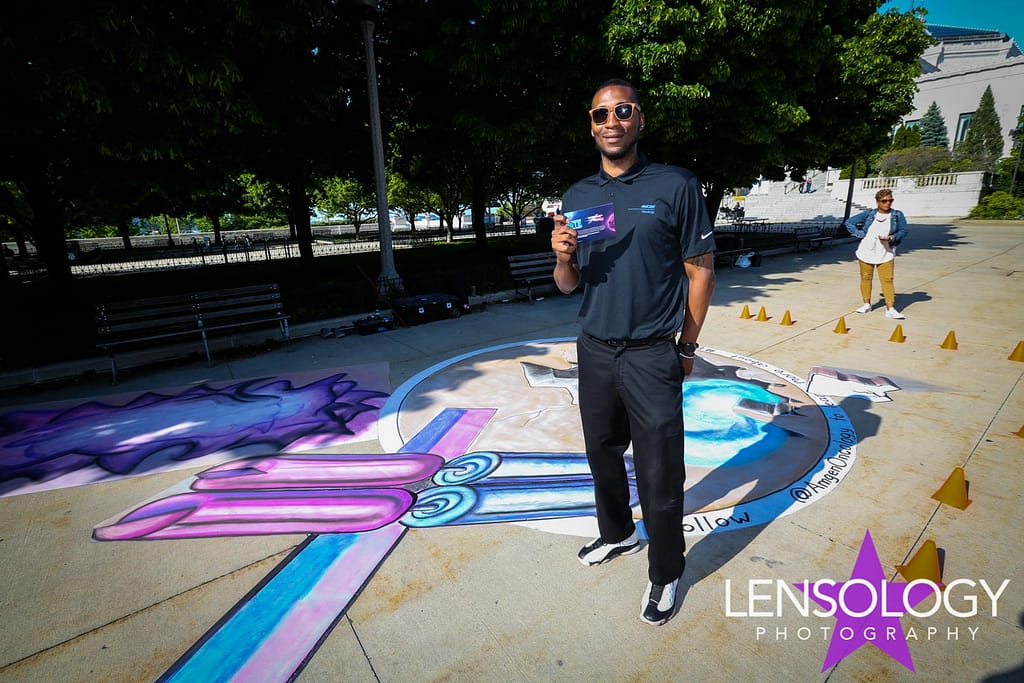 EMC Amgen BiTE chalk art ASCO online fundraiser Day Two