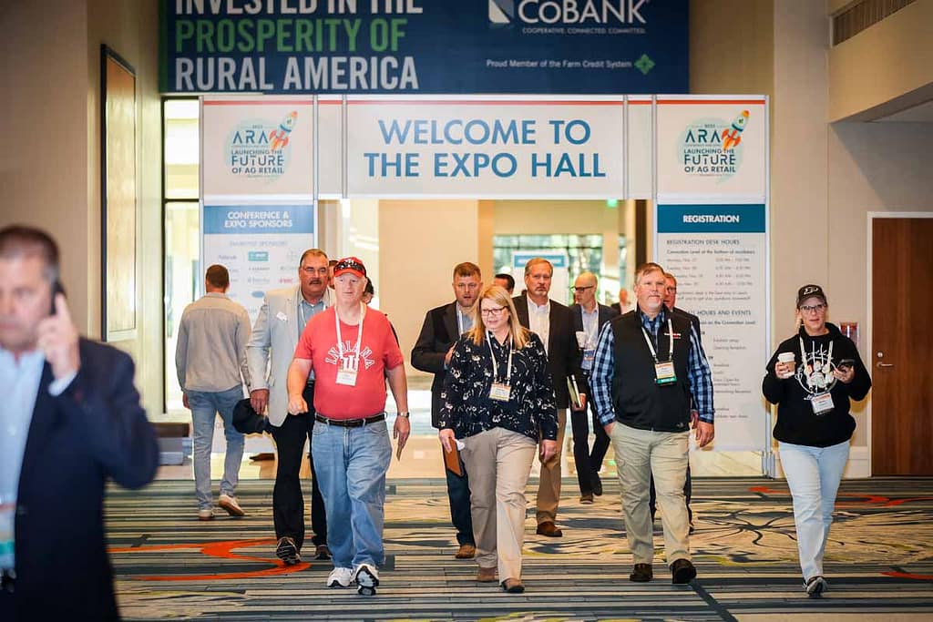 Photos of corporate people on stage